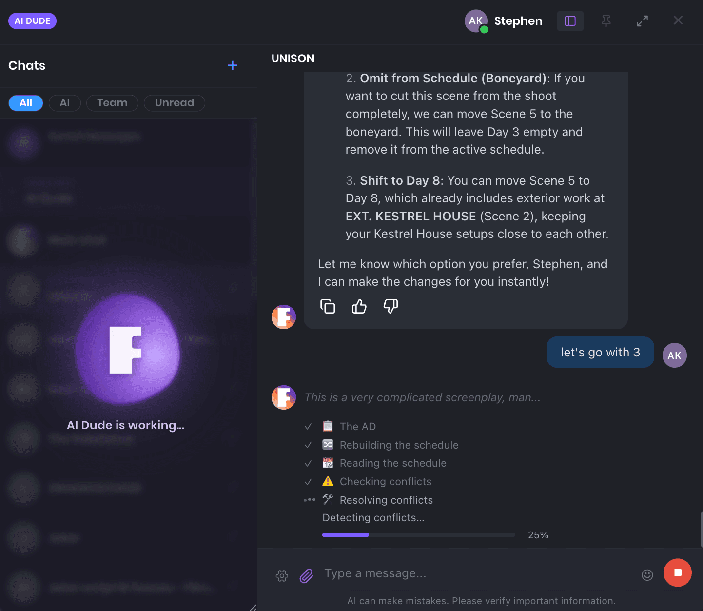 AI Production Agent