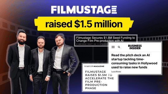 Filmustage Raises $1.5 Million in Seed Funding to Power Film Pre-Production with AI